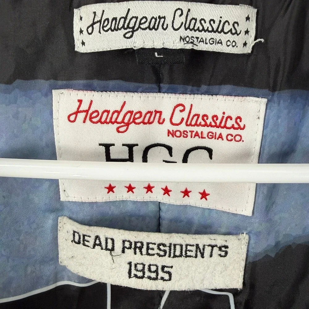 Hodgdon Classics Dead Presidents 1995 Double Sided Movie AOP Jacket Men's Size L